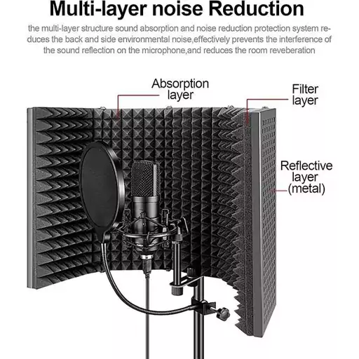 عایق صدا میکروفون برای ضبط استودیویی