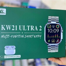 ساعت و ایرپاد 7 بند جذاب اپل واچ kw 21 ultra