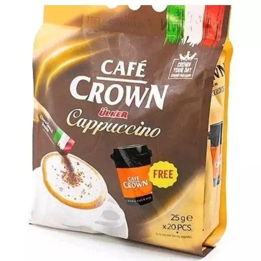 کاپوچینو CROWN ULKER بسته 20 عددی 