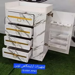 ترولی چوبی وکیوم آرایشگاهی هزینه ارسال درب منزل توسط مشتری پرداخت میشود رولی 