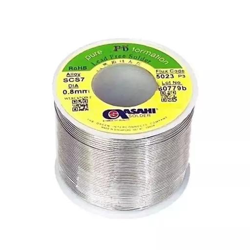 سیم لحیم بدون سرب آساهی مدل ASAHI Lead Free Solder 0.8mm 250gr