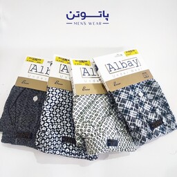 شورت باکسر مردانه برند معتبر ALBAY سایز 3XL  جنس پنبه  طرحدار