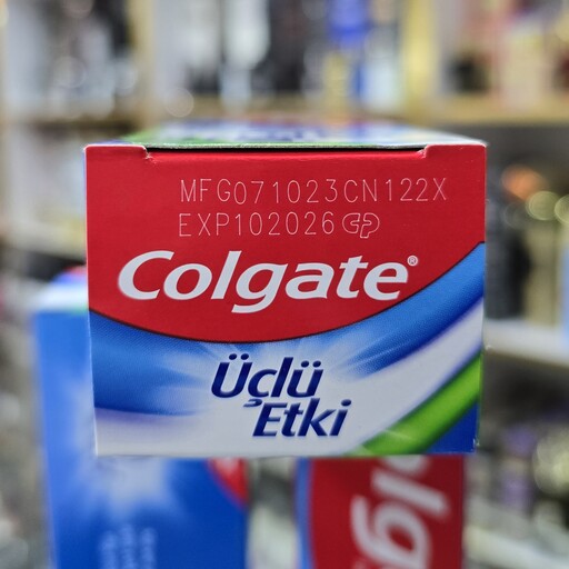 خمیر دندان سه کاره Colgate اصلی مدل TRIPLE ACTION با رایحه نعنا