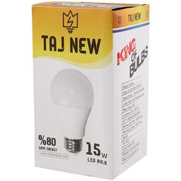 لامپ حبابی LED تاج نیو Taj New E27 15W