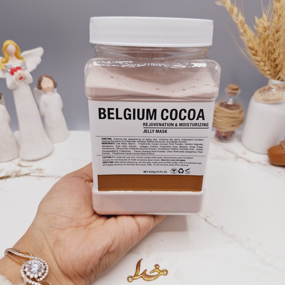 ماسک هیدروژلی کاکائو 650 گرمی BELGIUM COCOA