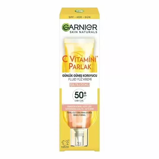 ضد آفتاب رنگی ویتامین سی گارنیر SPF50 حجم 40ml