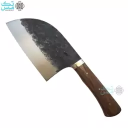 چاقوی سرآشپز مدل صربستانی( المازان Almazan knife ) دسته چوب گردو سفارشی استاد هادی(غلاف دارد)