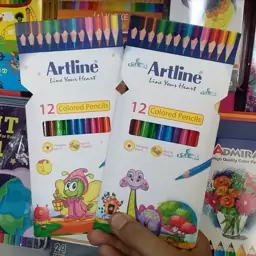 مداد رنگی 12 رنگ آرت لاین Artline جعبه مقوایی کیفیت عالی