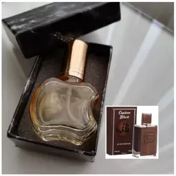 عطر کاپیتان بلک مردانه درجه یک 10 گرمی همراه با شیشه آنتیک و جعبه هدیه 