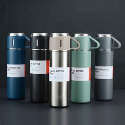 فلاسک سه کاپ سه لیوانه نیم لیتری مدل Vacuum Flask  - ارسال رایگان