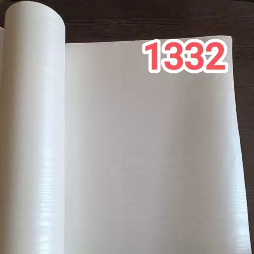 برچسب کابینت رنگ سفید صدفی طرح چوب - 1332