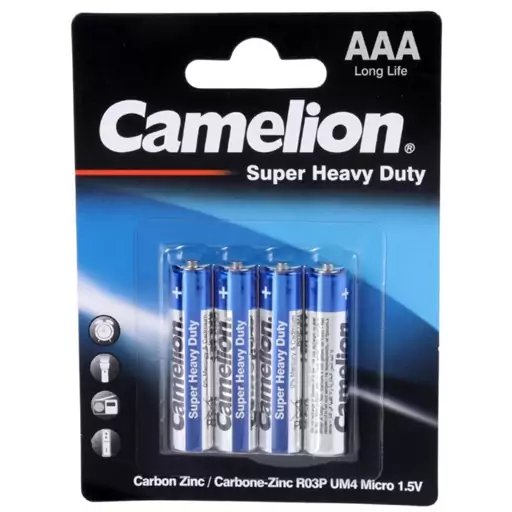 باتری چهارتایی  نیم قلمی Camelion Super Heavy Duty 1.5V AAA