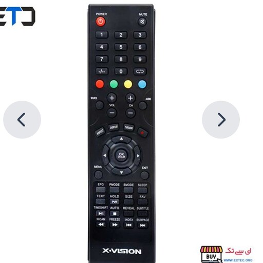 کنترل تلوزیون ایکس ویژن XVISION  ایکس ویژن 