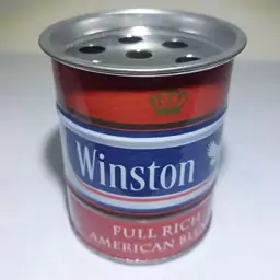 زیرسیگاری فلزی طرح بشکه مدل winston 