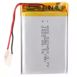 باتری لیتیومی یونی 3.7 ولت 1000mah قابل شارژ