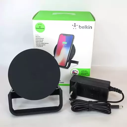 شارژر وایرلس و مگ سیف بلکین Belkin F7U052vf برای آیفون ، اپل ، ایرپاد و ساعت هوشمند