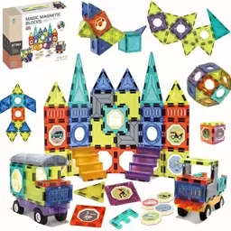 لگو ساختنی تایل مگنتی 71 قطعه Magic Magnetic Blocks