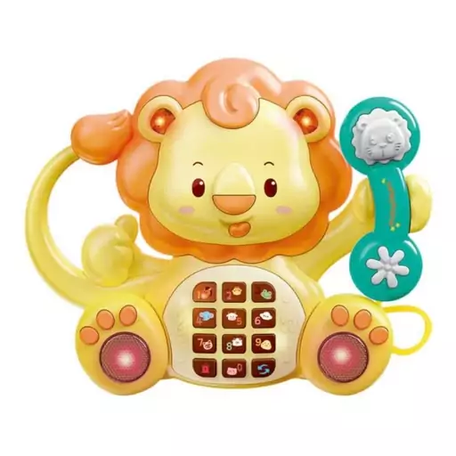 اسباب بازی تلفن موزیکال طرح شیر Baby Music Telephone