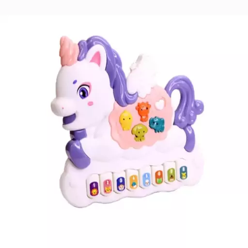 اسباب بازی ارگ آموزشی موزیکال طرح اسب تک شاخ Pony Piano Toy