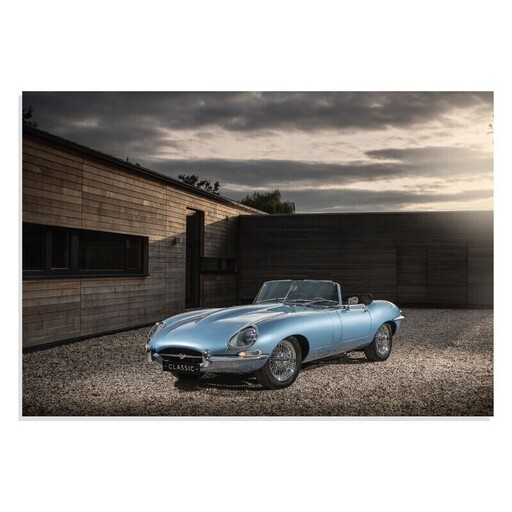 تابلو شاسی طرح ماشین جگوار زرو - Jaguar E Type Zero 2017 مدل NV0661 DKP-112625