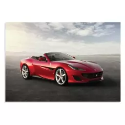 تابلو شاسی طرح ماشین فراری پورتوفینو - Ferrari Portofino 2017 مدل NV0650