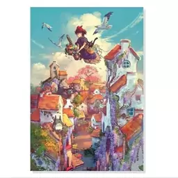 تابلو شاسی طرح انیمه میازاکی سرویس تحویل کی کی Kiki Delivery Service Miyazaki An