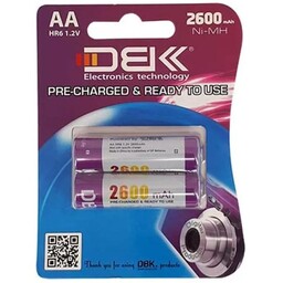 باتری قلمی قابل شارژ دب کا DBK 2600mAh HR6