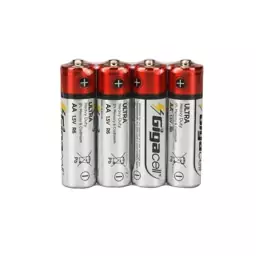 باتری چهارتایی قلمی Gigacell Ultra Heavy Duty R6 1.5V AA بسته 40 عددی شرینک GIGACELL ULTRA HEAVY DUTY AA R6 BATTERIES