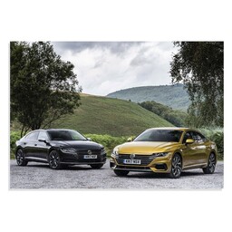 پوستر تابلو شاسی طرح ماشین ولکس واگن - Volkswagen Arteon 2017 مدل NV0735