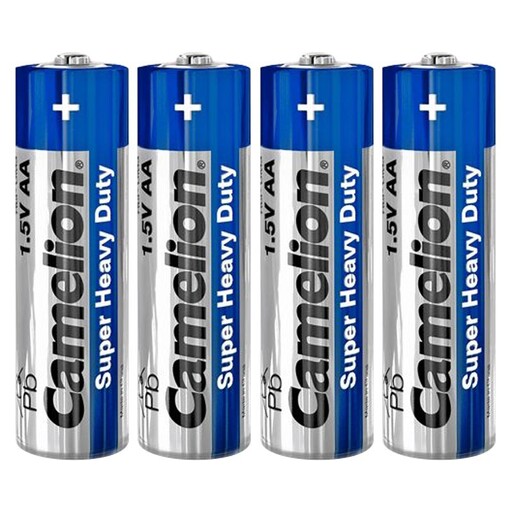 باتری چهارتایی قلمی Camelion Super Heavy Duty 1.5V AA CAMELION SUPER HEAVY DUTY R6P UM3 1.5V AA BATTERY PACK OF 4