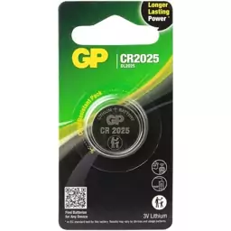 باتری سکه ای GP CR2025 DL2025 1PC|3V Lithium ا GP CR2025 DL2025 1PC|3V Lithium