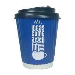 لیوان یکبار مصرف 220 سی سی مدل Ideas For Cofee مجموعه 50 عددی - آبی اصالت و سلامت فیزیکی کالا  blue  اصالت و سلامت فیزی