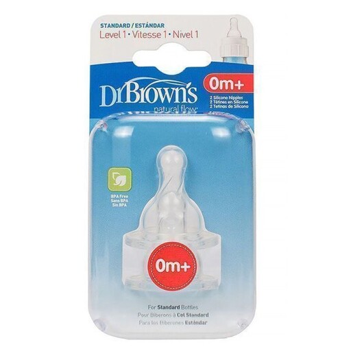 سرشیشه +0 ماهگی دکتر براون مناسب شیشه باریک«Dr Browns»