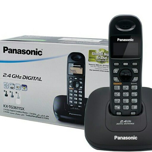 تلفن بی سیم .مارک panasonic.مدل KX-TG3611SX