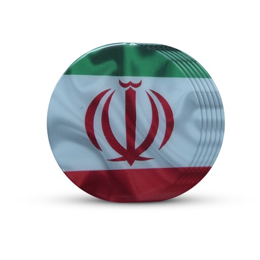 زیرلیوانی چوب و رزین پرچم ایران