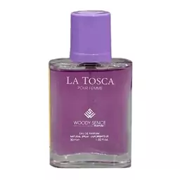 عطر جیبی زنانه وودی سنس مدل لاتوسکا LA TOSCA حجم 30 میلی لیتر