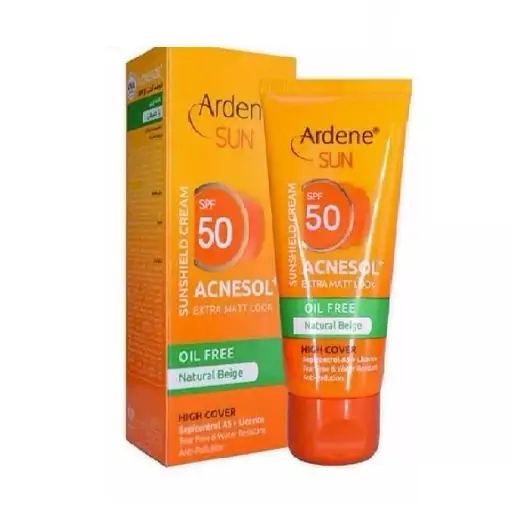 کرم ضد آفتاب  آردن سان بژ طبیعی فاقد چربی spf50