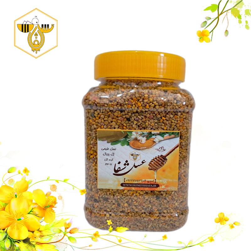 گرده گل کوهستان عسل شفا (نیم کیلویی، با تنوع رنگ بالا)