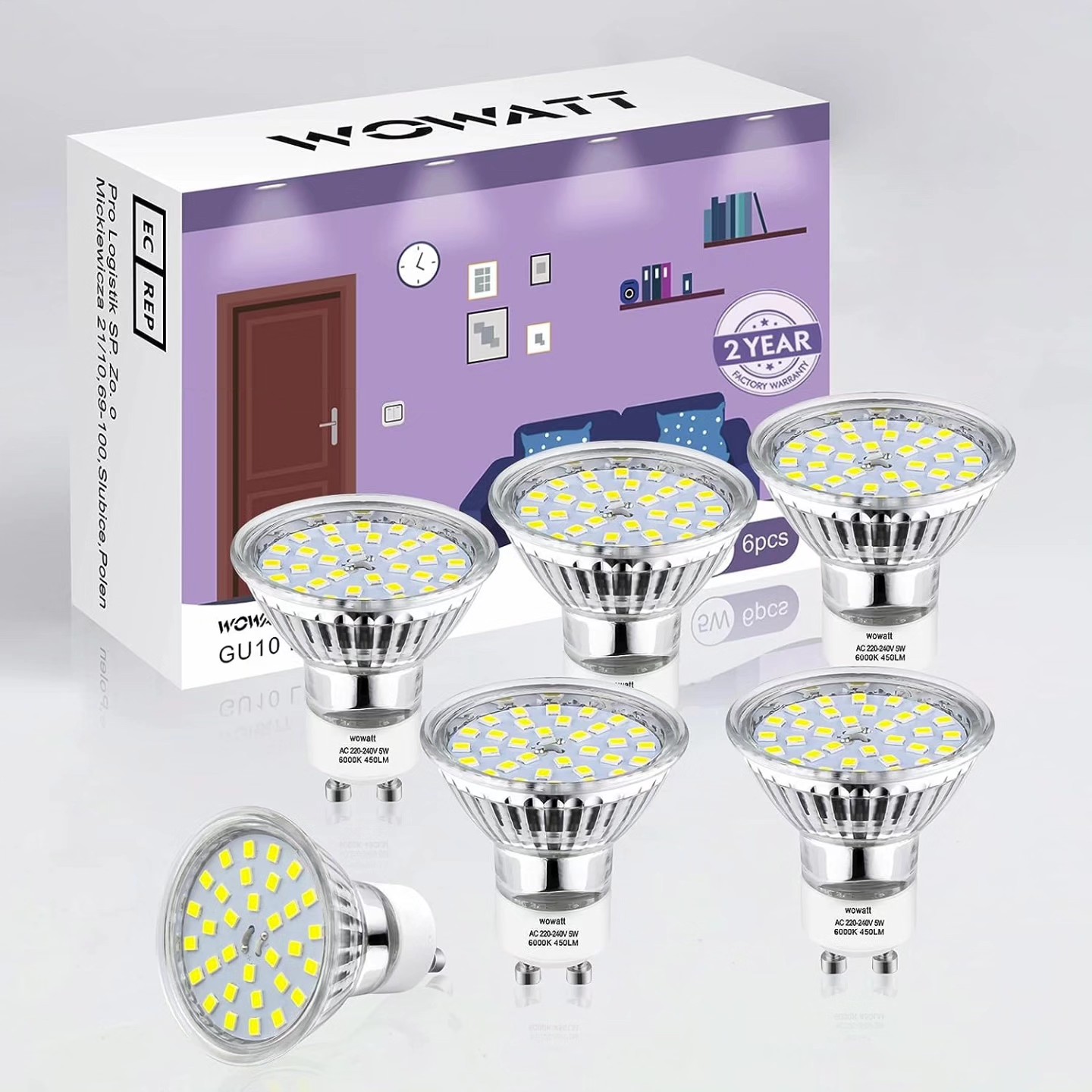 لامپ LED Wowatt GU10 وات 5