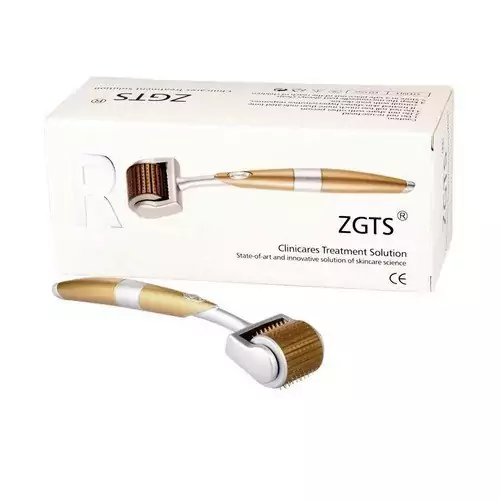 ماساژور Z.G.T.S سایز 3 درمارولر غلطکی 540 سوزنه تیتانیومی D ادرمارولر ZGTS derma roller 3mm