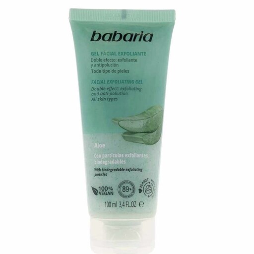 ژل لایه بردار صورت آلوورا باباریا babaria مدل GEL FACIAL EXFOLIANTE حجم 100 میل