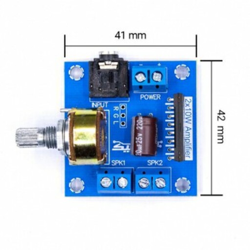 ماژول آمپلی فایر استریو 10 وات TDA7297SA ایرانیک

