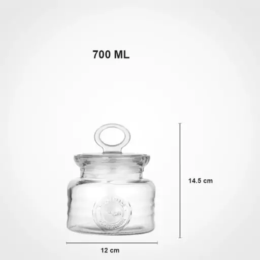 بانکه روستیک شیشه ای 700 میلی لیتر کد 2041