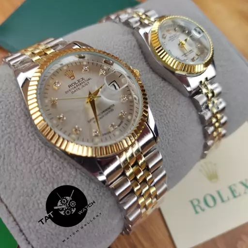 ساعت مچی ست رولکس شش ماه گارانتی جعبه ارسال رایگان در رنگبندی rolex