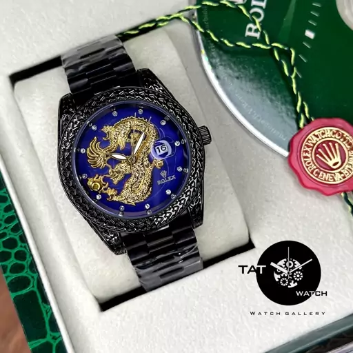 ساعت مچی مردانه رولکس دراگون گارانتی جعبه ارسال رایگان رنگبندی rolex 