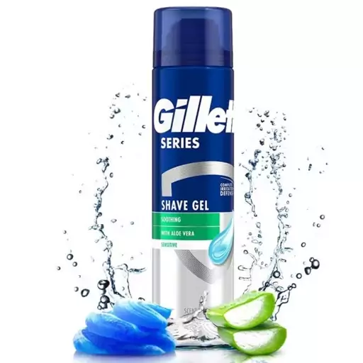 ژل اصلاح ژیلت مدل Soothing حجم 200 میل Gillette 