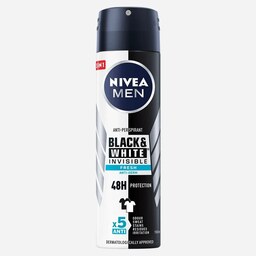 اسپری ضد تعریق مردانه NIVEA BLACK AND WHITE INVISIBLE FRESH 