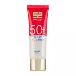 ژل کرم ضد آفتاب ساین اسکین مدل Syn Shield با SPF50 مناسب پوست چرب حجم 50 میلی لیتر  01 بی رنگ بیوتی مال