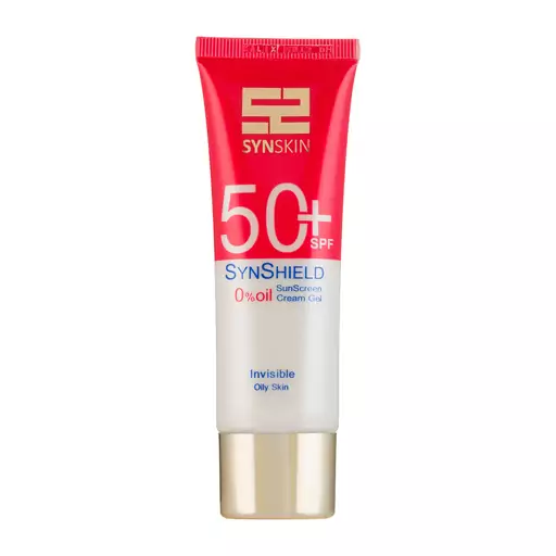 ژل کرم ضد آفتاب ساین اسکین مدل Syn Shield با SPF50 مناسب پوست چرب حجم 50 میلی لیتر  01 بی رنگ بیوتی مال