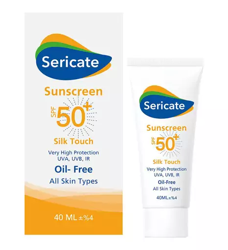 کرم ضد آفتاب سیلک تاچ SPF50 حجم 40 میل سری کیت | بیوتی مال